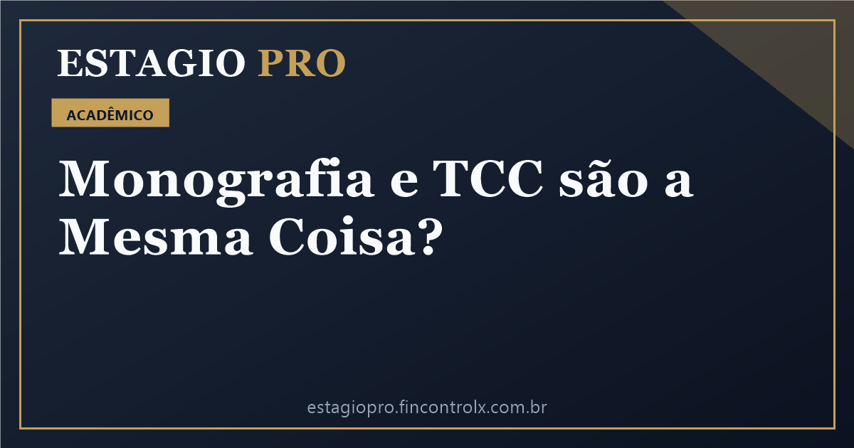 Monografia e TCC são a Mesma Coisa? Diferenças na Prática